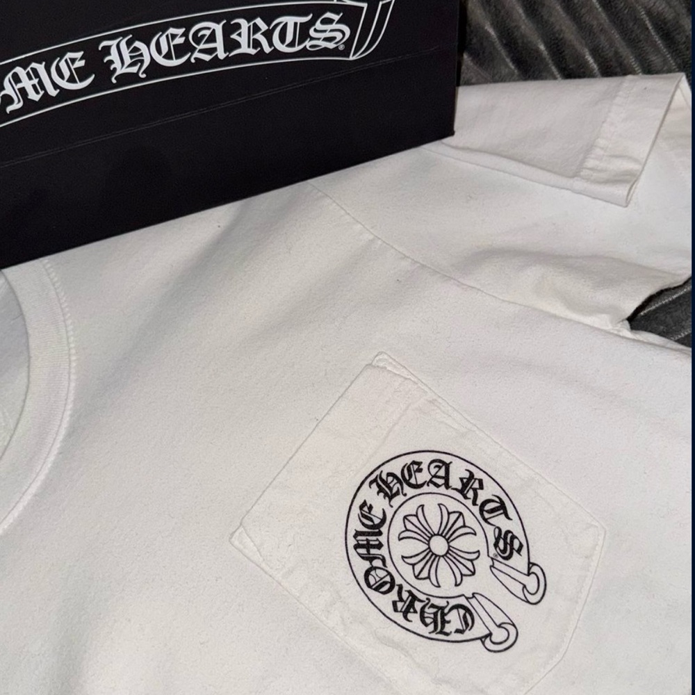 Chrome Hearts White Graphic Tee